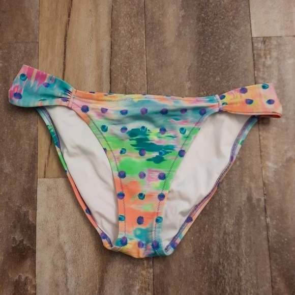 Victoria's Secret Multicolored Dot Bikini Bottom M - Picture 1 of 3
